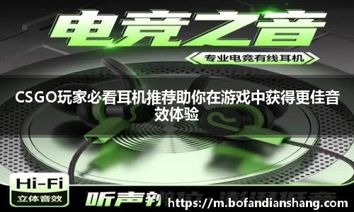 CSGO玩家必看耳机推荐助你在游戏中获得更佳音效体验